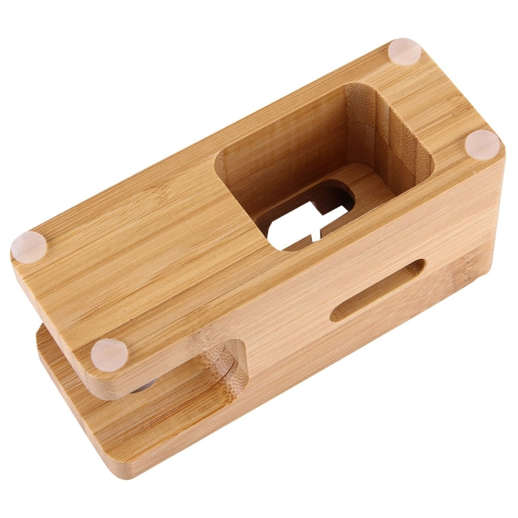 Bambus Holz Ladegerät Halter für Apple Watch 38mm & 42mm/iPhone 7&7Plus/6&6Plus/5&5S&5C | #Elektroniktrade.ch#