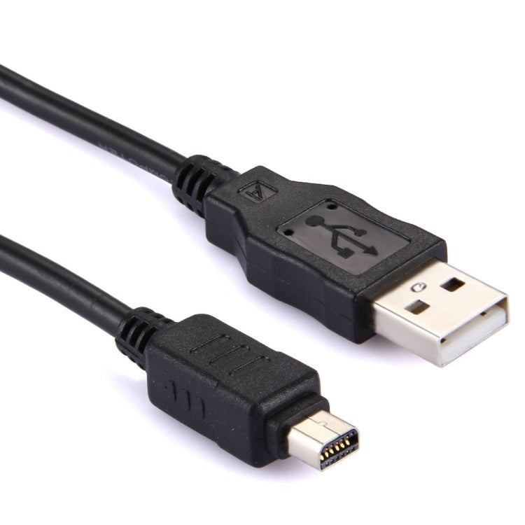 12 Pol USB-Datenkabel der Digitalkamera für Olympus Schwarz