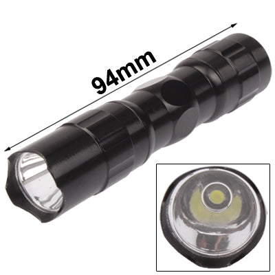 3W LED Mini Taschenlampe Taschenlampe mit Riemen (schwarz)