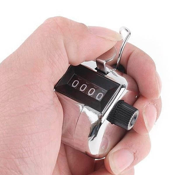 Retro Style 0,8 Zoll 4-stelliger Bildschirm Mechanischer manueller Metallzähler | #Elektroniktrade.ch#