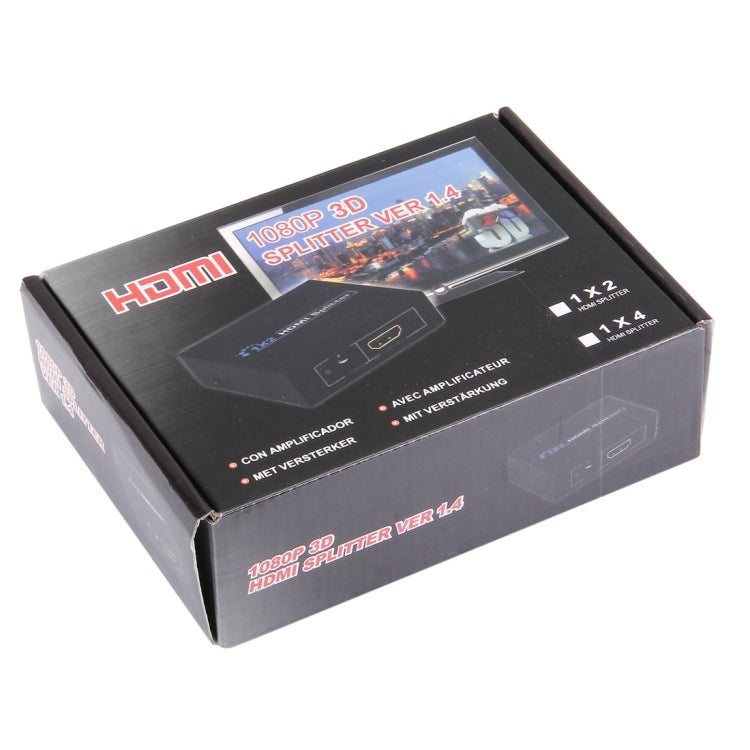Mini HD 1080P 1x2 HDMI V1.4 Splitter für HDTV / STB / DVD / Projektor / DVR