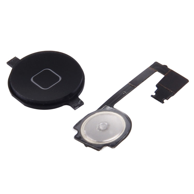 2-in-1-Home-Taste mit PCB-Membran-Flexkabel für iPhone 4 (schwarz)