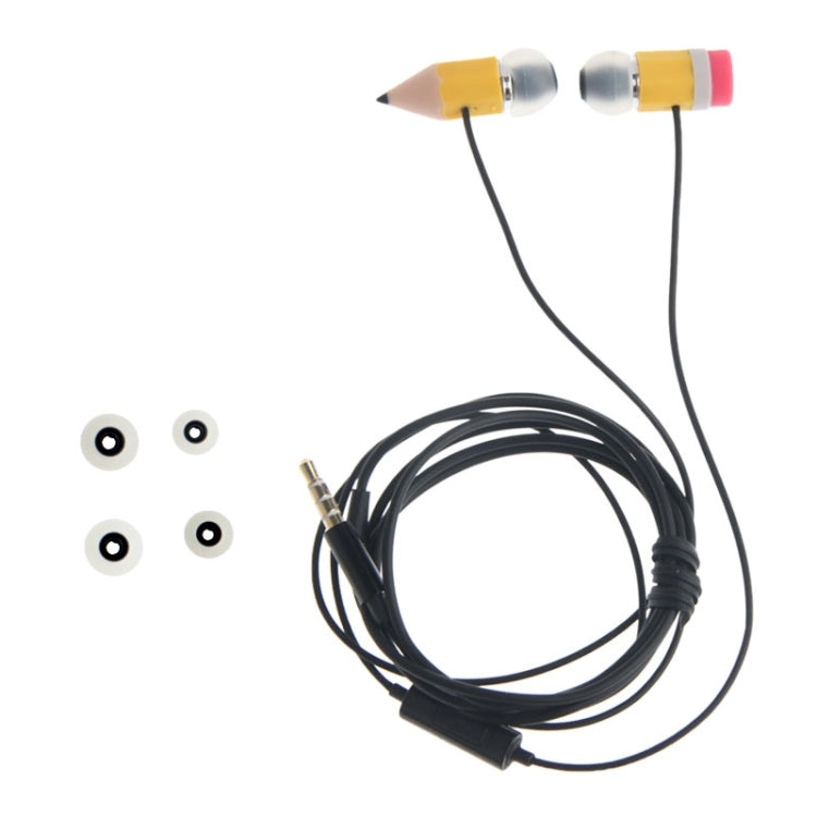 Magic Pencil Stereo-In-Ear-Kopfhörer mit Mikrofon und Control Talk, geeignet für iPhone 5 & 5S & 5C, iPhone 4 & 4S, iPhone 3G & 3GS, iPad, iPod, Mac usw. (gelb) | #Elektroniktrade.ch#