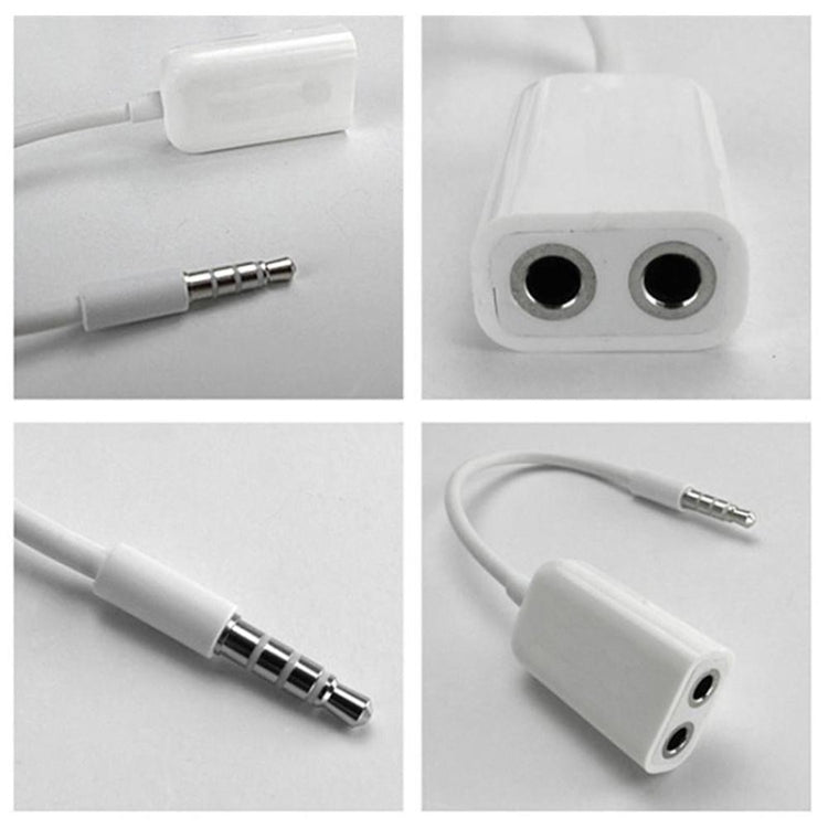 Stereo Dual Audio Aux Adapter 2 x 3,5 mm