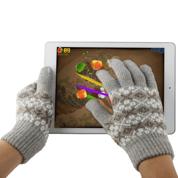Gewebtes dekoratives Muster Fünf Finger Touchscreen-Handschuhe | #Elektroniktrade.ch#