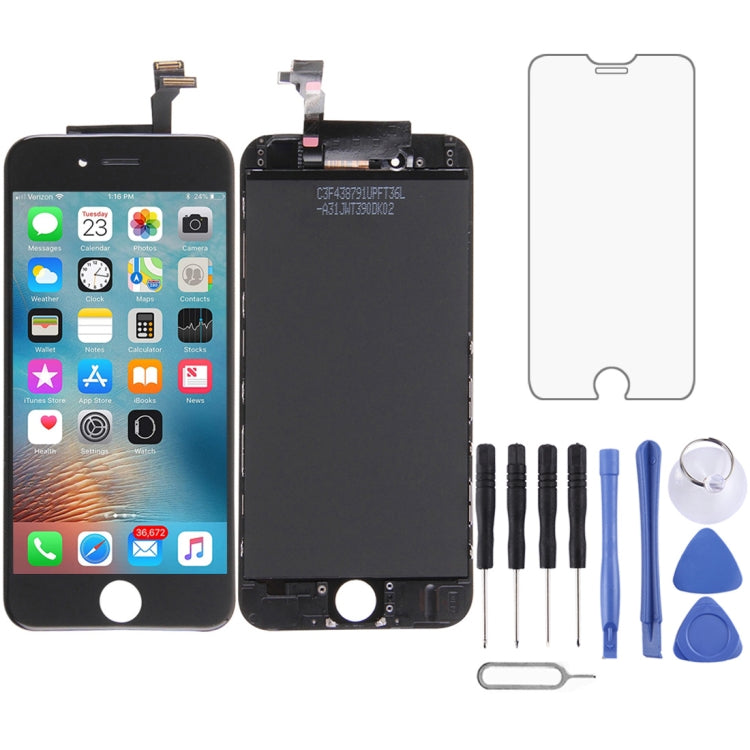 Ersatz LCD-Bildschirm und Digitizer-Vollmontage für iPhone 6 (Schwarz) inkl. Werkzeug