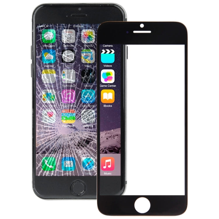 Außenglas-Außenglaslinse für iPhone 6 Plus (Schwarz) | #Elektroniktrade.ch#