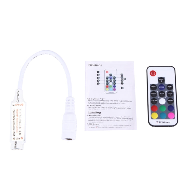 RGB-LED-Controller mit Fernbedienung für RGB-LED-Lichtleiste