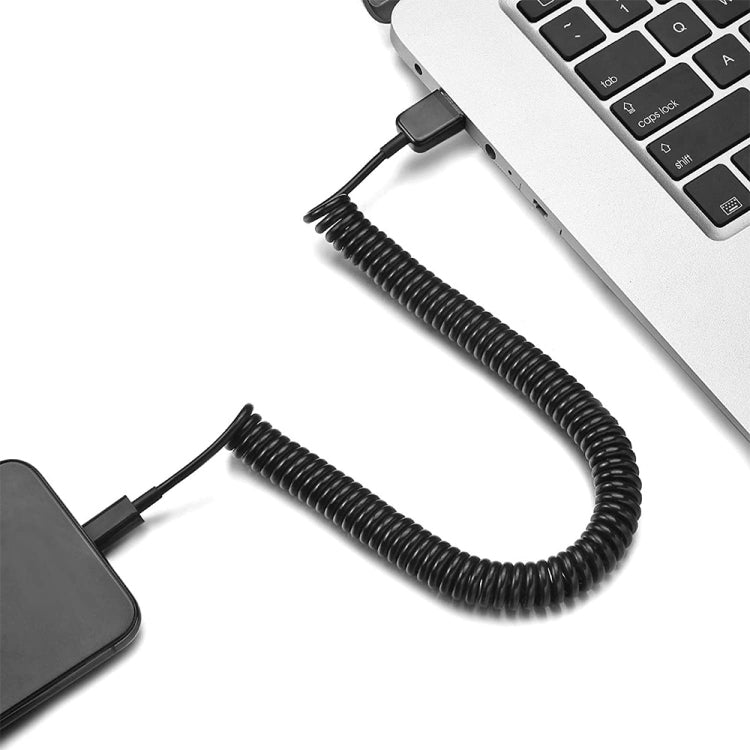 USB-C / Typ-C 3.1 auf USB 2.0-Feder-Feder-Daten-Sync-Ladekabel, Kabellänge: 3M