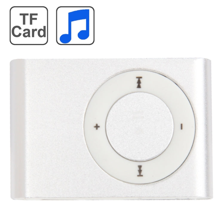 TF (Micro SD) Kartensteckplatz MP3-Player mit Metallclip (Silber) | #Elektroniktrade.ch#