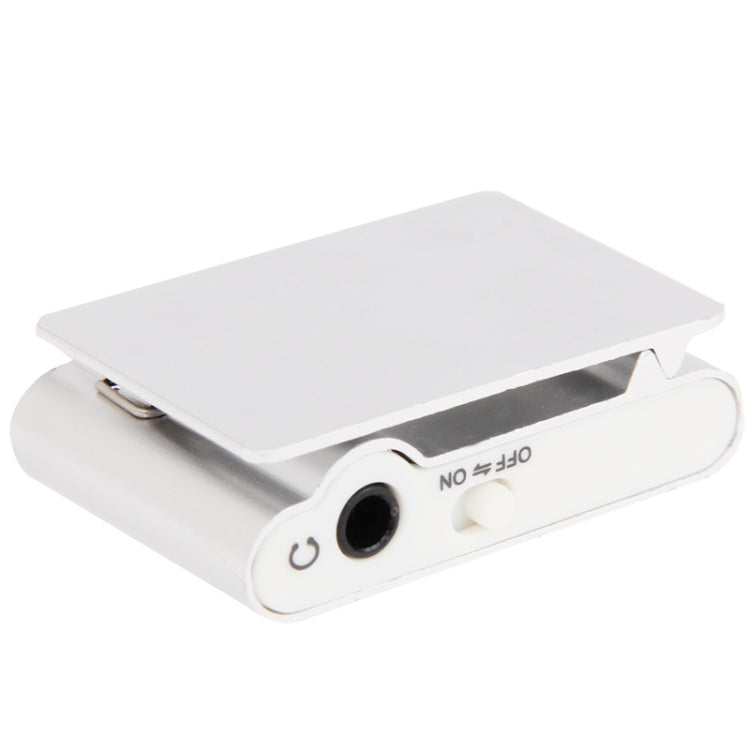 TF (Micro SD) Kartensteckplatz MP3-Player mit Metallclip (Silber) | #Elektroniktrade.ch#