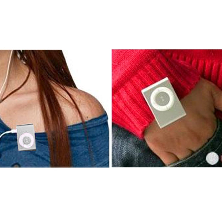 TF (Micro SD) Kartensteckplatz MP3-Player mit Metallclip (Silber) | #Elektroniktrade.ch#