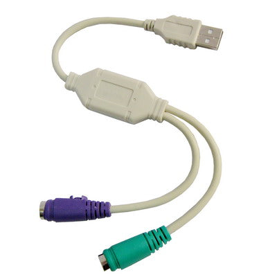 USB zu PS / 2 Adapterkabel für Tastatur und Maus, gute Qualität | #Elektroniktrade.ch#