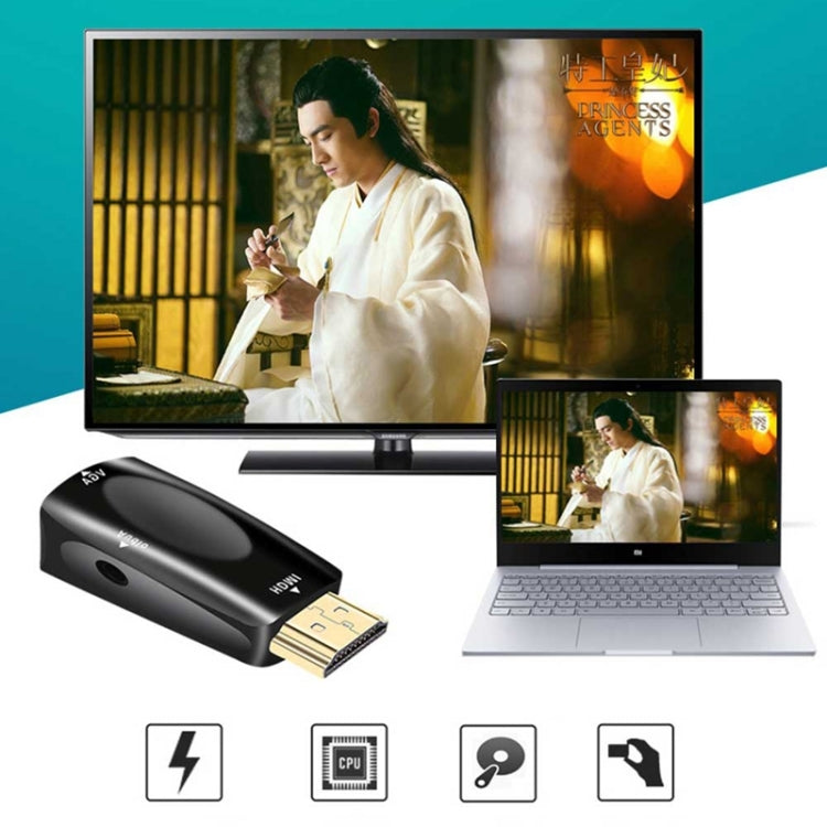 Full HD 1080P HDMI zu VGA und Audio Adapter für HDTV | #Elektroniktrade.ch#