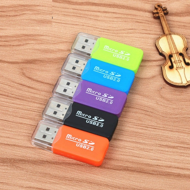 Tragbarer USB 2.0 Micro SD TF T-Flash-Kartenleseradapter, bis zu 480 Mbit / s, zufällige Farbübertragung | #Elektroniktrade.ch#