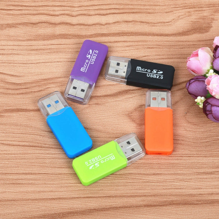 Tragbarer USB 2.0 Micro SD TF T-Flash-Kartenleseradapter, bis zu 480 Mbit / s, zufällige Farbübertragung | #Elektroniktrade.ch#
