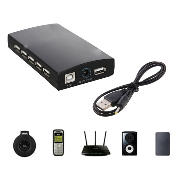 USB-auf-2,5-mm-DC-Ladekabel, Länge: 65 cm (Schwarz)