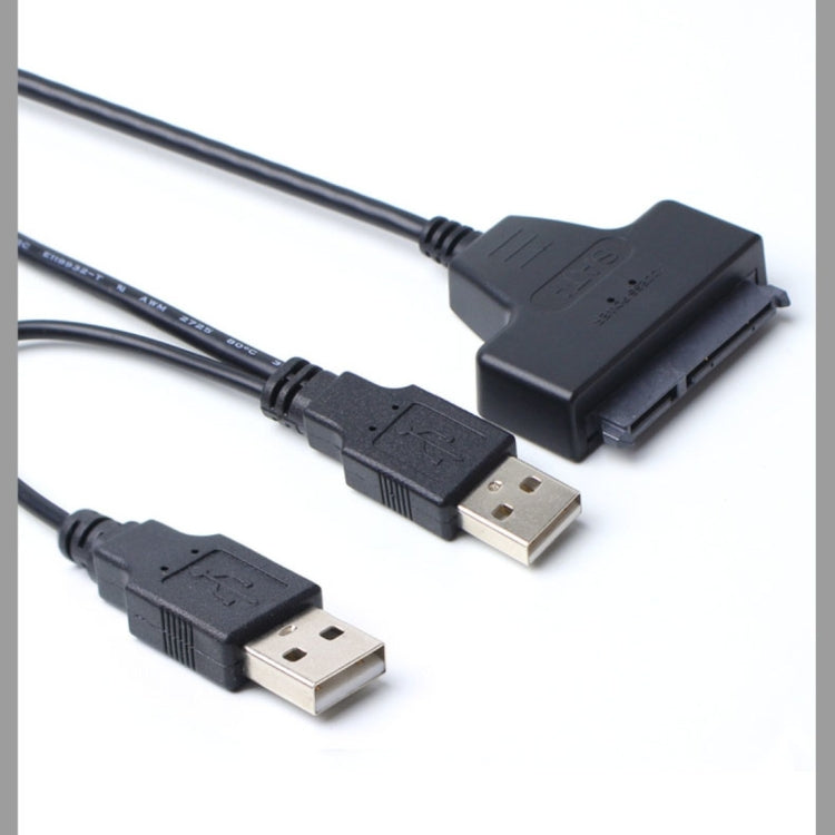 Doppeltes USB 2.0 auf SATA Festplattenadapterkabel für 2,5 Zoll SATA HDD / SSD | #Elektroniktrade.ch#