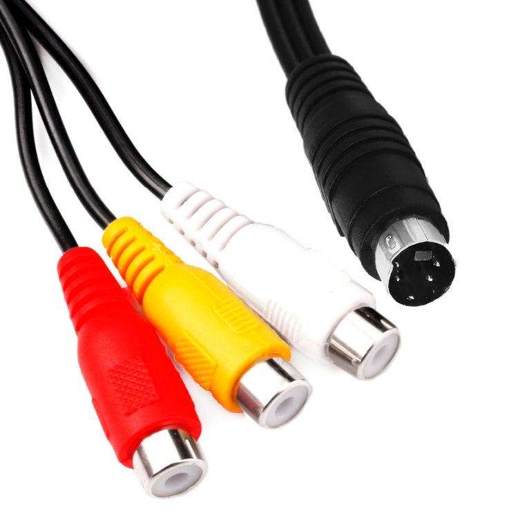 4-poliger S-Video-TV-Cinch-Wandler AV-Buchse Kabeladapter, Länge: 20 cm | #Elektroniktrade.ch#