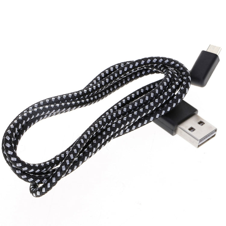 1 m 2A USB zu USB-C / Typ C Nylon Weave Style Doppelbogen-Daten-Sync-Ladekabel | #Elektroniktrade.ch#