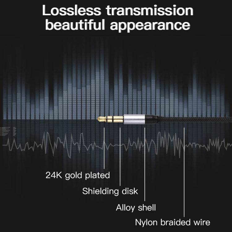 KUULAA KL-O09 Typ-C / USB-C auf 3,5 mm AUX-Audioadapterkabel, Länge: 100 cm