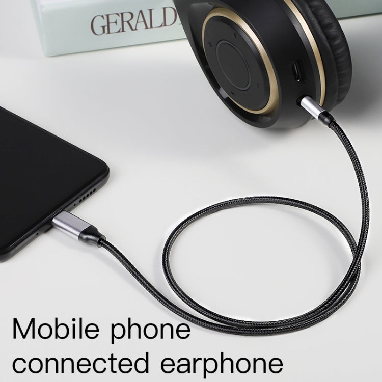 KUULAA KL-O09 Typ-C / USB-C auf 3,5 mm AUX-Audioadapterkabel, Länge: 100 cm