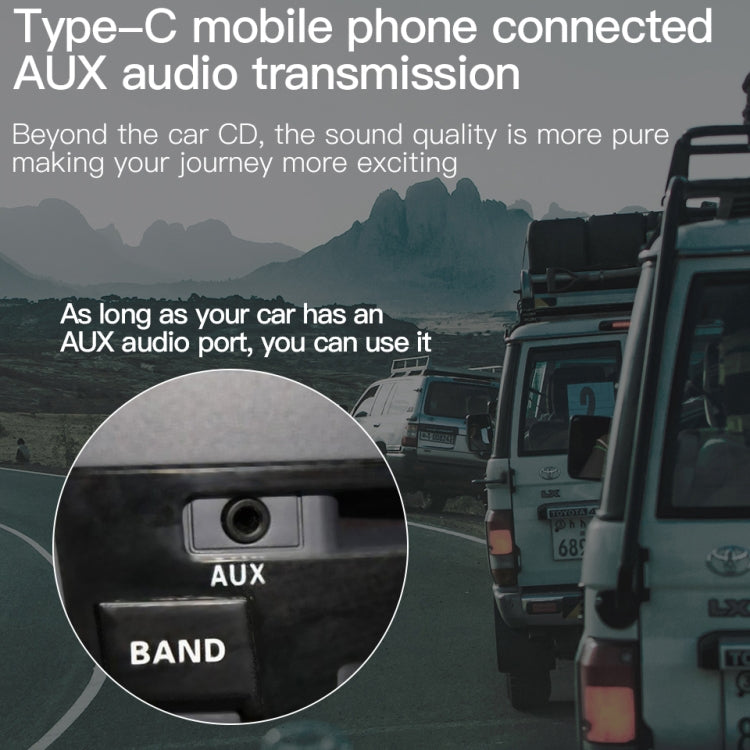 KUULAA KL-O09 Typ-C / USB-C auf 3,5 mm AUX-Audioadapterkabel, Länge: 100 cm