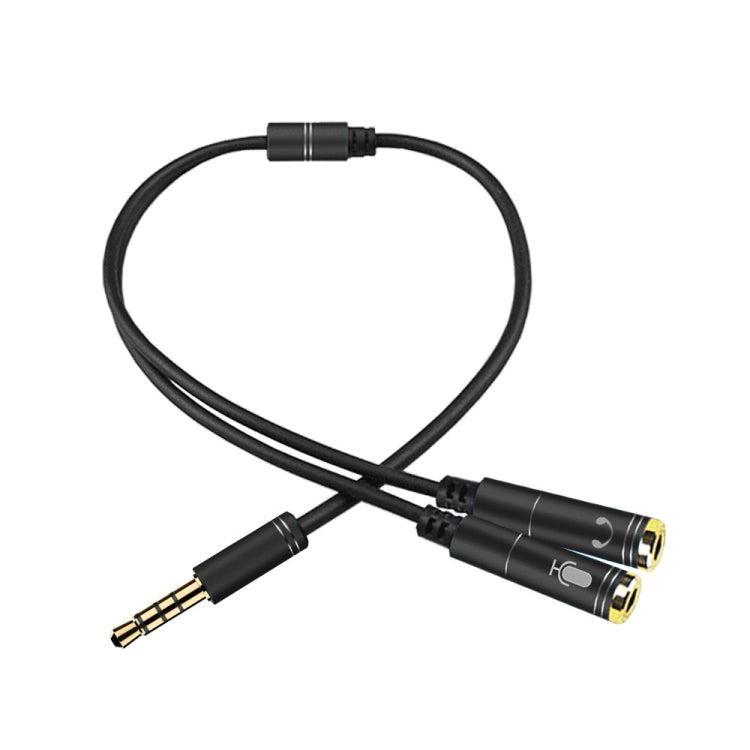 2 in 1 3,5 mm Stecker auf Dual 3,5 mm Buchse TPE Audiokabelteiler, Kabellänge: 32 cm