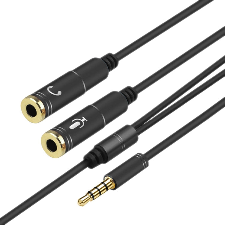 2 in 1 3,5 mm Stecker auf Dual 3,5 mm Buchse TPE Audiokabelteiler, Kabellänge: 32 cm