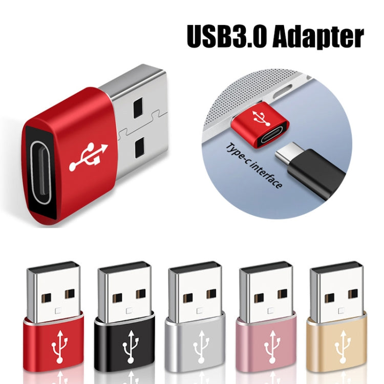 USB-C / Typ-C-Buchse auf USB-Stecker Adapter aus Alu | #Elektroniktrade.ch#