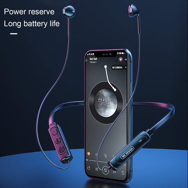 WK V29 Bluetooth 5.0 Kabelloser Sport-Bluetooth-Kopfhörer zur Halsmontage