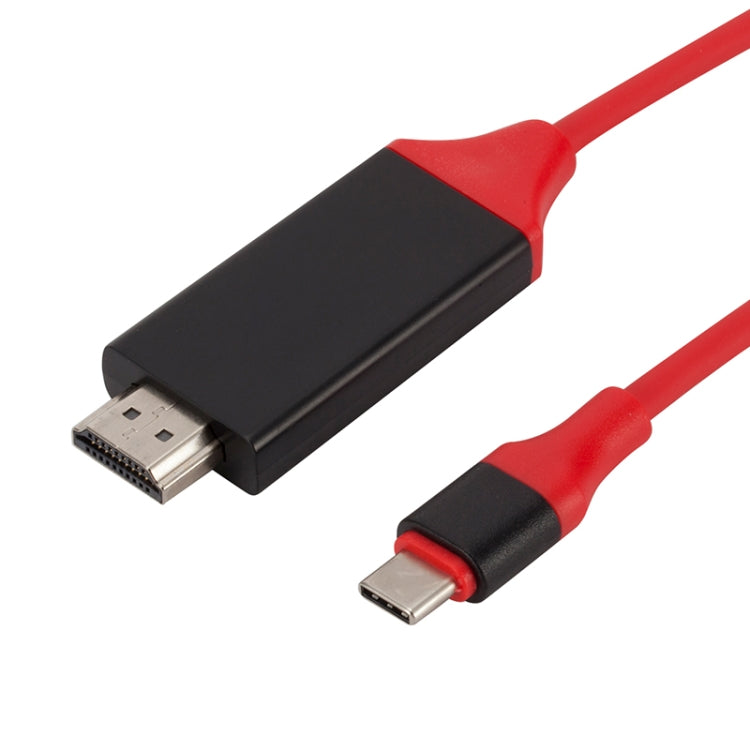 USB-C / Typ C 3.1 bis 4K HD HDMI Kunststoff-Videokabel, Länge: 2 m