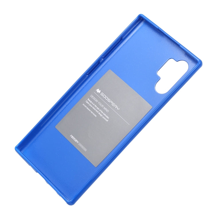 GOOSPERY JELLY TPU Stoß- und Kratzetasche für Galaxy Note 10+ (Blau)