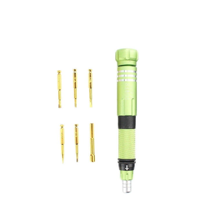 7-in-1-Reparaturwerkzeug für Multifunktions-Schraubendreher für Mobiltelefon / Tablet / Brille (grün) | #Elektroniktrade.ch#
