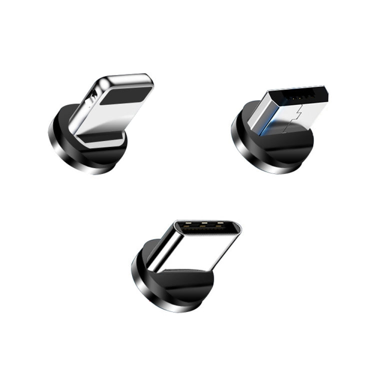 3 in 1 USB bis 8 Pin + Typ-C / USB-C + MicroUSB LED Kabel 1/2m