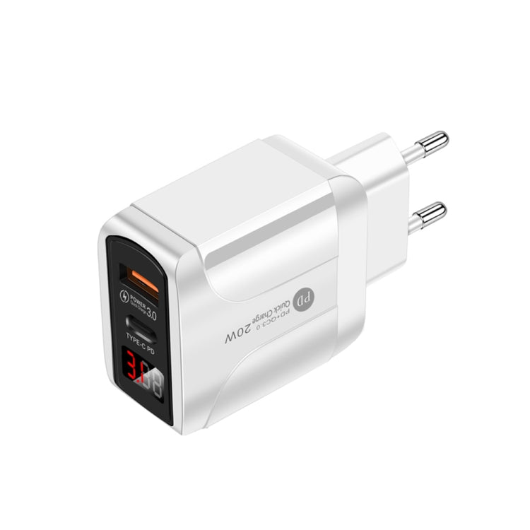 5A PD3.0 20W + QC3.0 USB-Fast-Ladegerät mit LED-Digitalanzeige