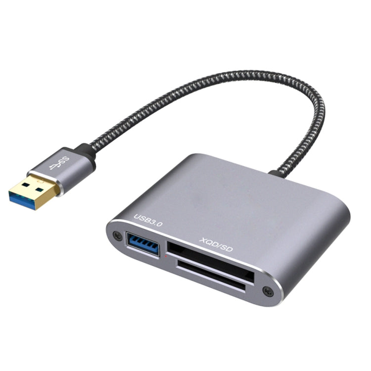 3 in 1 USB3.0 an USB / XQD / SD-Kartenleser