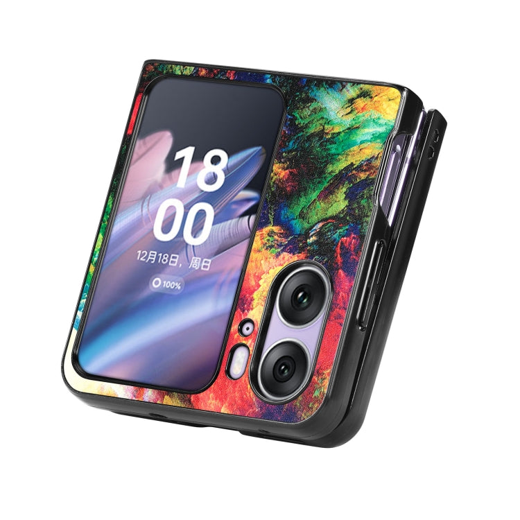 Für OPPO Find N2 Flip Farbiges Wolken Cover