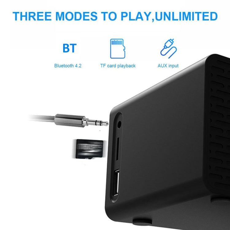 AEC BT508 Drahtloses Laden Bluetooth-Lautsprecher LED Wecker Power Bank Drei-in-Eins-Lautsprecher