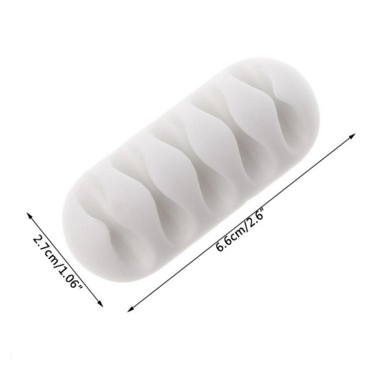 Kabelspeicher Organizer Datenkabelhalter (weiss)