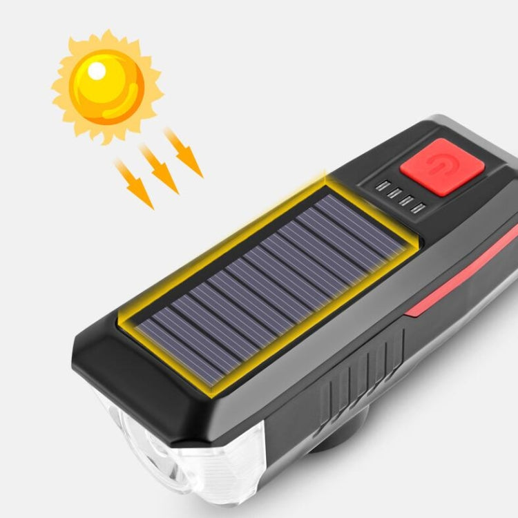 Fahrrad Solar Scheinwerfer mit Horn Glocke