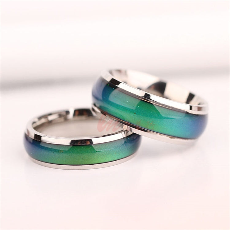 Feinschmuck Stimmungsring Farbwechsel Gefühl Gefühl Stimmungsring Wechselring mit veränderbarem Band, Ringgröße: 20 mm | #Elektroniktrade.ch#