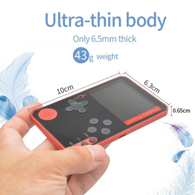 Ultradünner Handheld-Spielekonsole mit 2,4-Zoll-Bildschirm und 500 Retro-Spielen