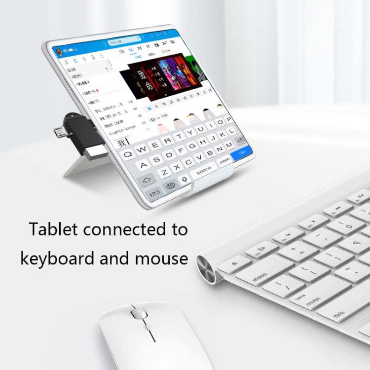 USB 3.0 USB-C / Typ-C + Micro USB-männlicher Multifunktions-OTG-Adapter | #Elektroniktrade.ch#