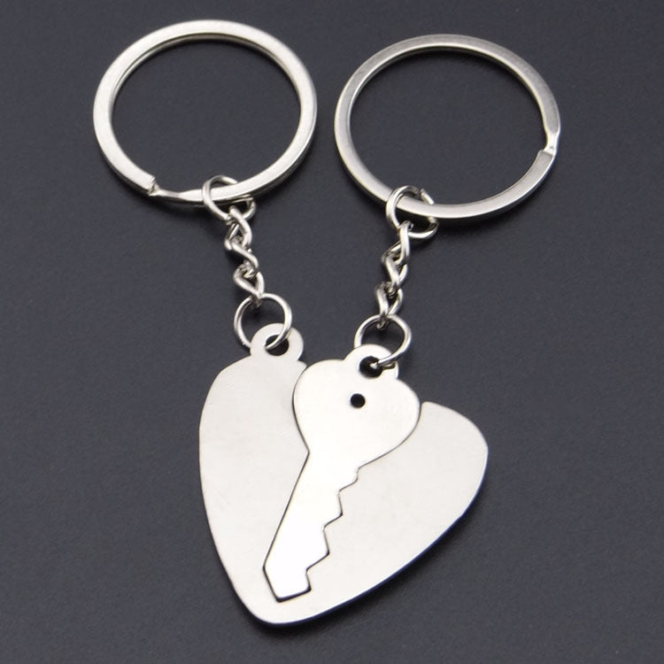 Paare Metallherz-Schlüsselschloss Paar Schlüsselanhänger