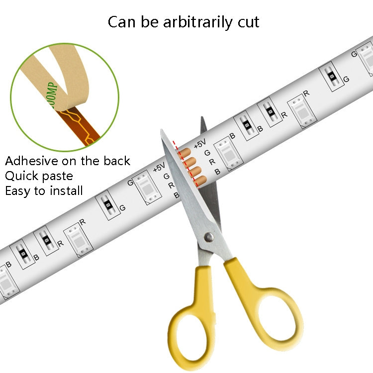 5M LED-Lichtstreifen 16 Farbfernbedienung RGB-Lichtgurt USB-Symphonie Neon