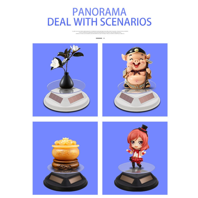 12 cm Solar rotierende Anzeigeständer Requisiten Drehteller