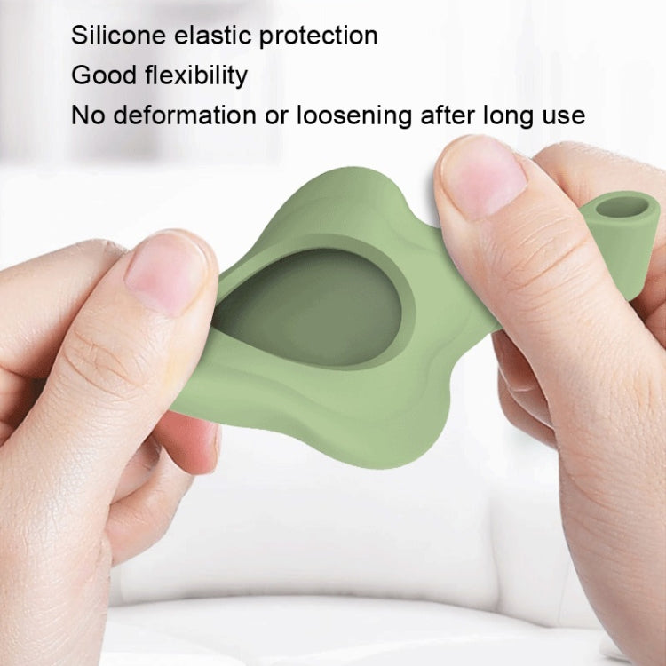 Für Apple Air Tag AT03 Tracker Case Schlüsselanhänger-Abdeckung Schwarz