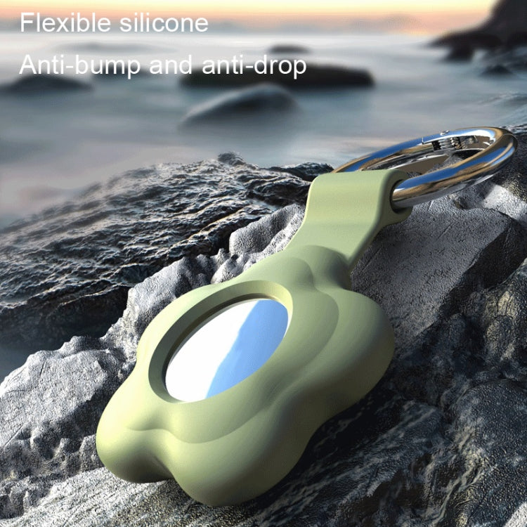 Für Apple Air Tag AT03 Tracker Case Schlüsselanhänger-Abdeckung Schwarz