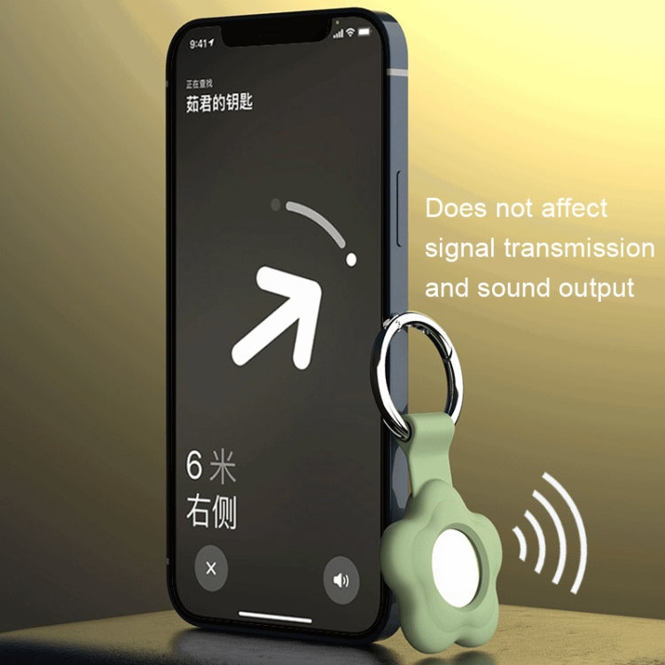 Für Apple Air Tag AT03 Tracker Case Schlüsselanhänger-Abdeckung Schwarz